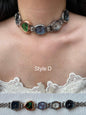 Vintage Punk Five Watches Choker Necklace,Multicolor Clock Necklace