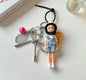 Adorable  Doll Keychain, Barbie bag accessory