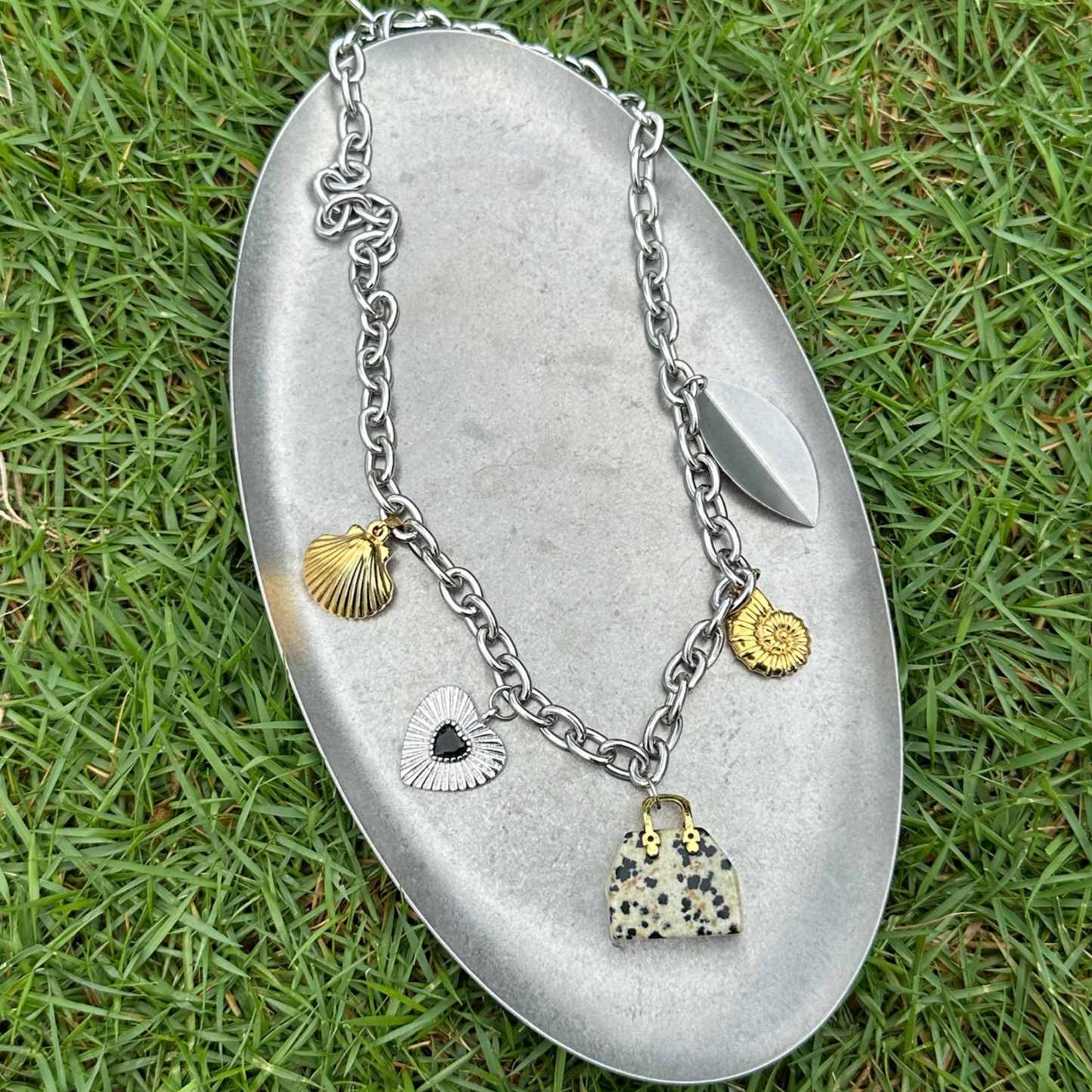 Bag Shape Pendant Necklace Y2K Style Choker Outfit Jewelry Accessories Necklaces for Women Girls