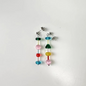 Coloured Glaze Earrings - Long Colorful Beads Earrings, Trendy Summer Beach Vacation Jewelry